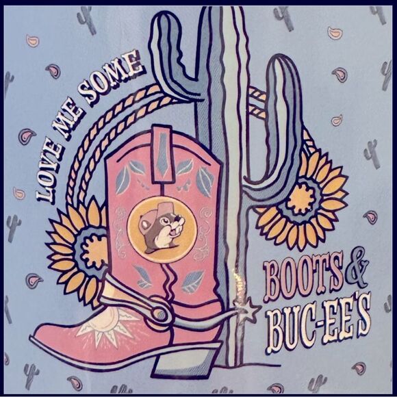 Buc-ee’s blanket Love me some boots theme NEW NWT RARE hard to find - Picture 2 of 9